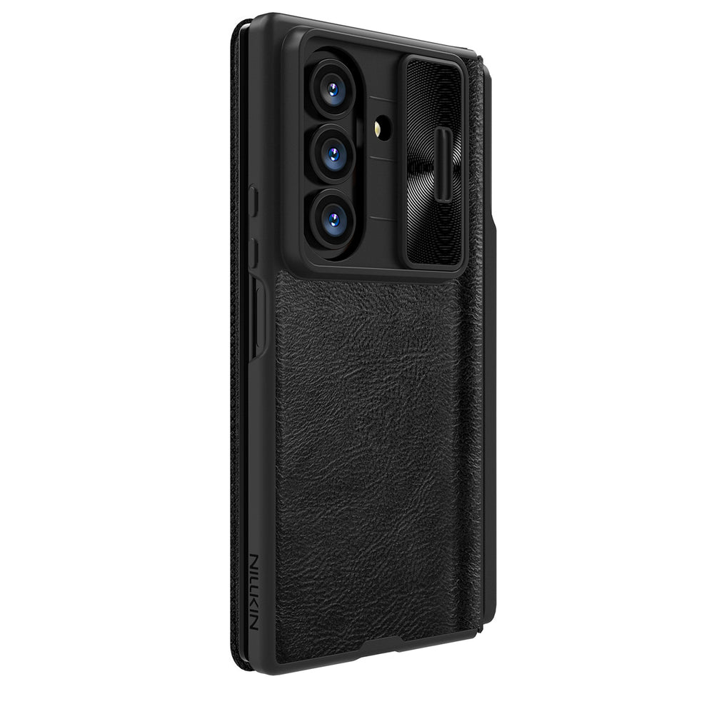 Nillkin Qin Pro Case til Samsung Galaxy Z Fold 7 med S Pen Space - sort