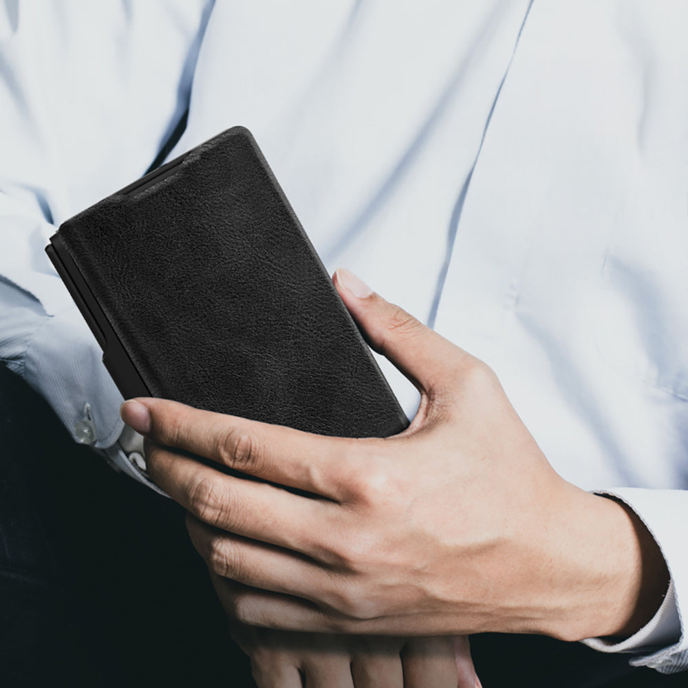 Nillkin Qin Pro Case til Samsung Galaxy Z Fold 7 med S Pen Space - sort