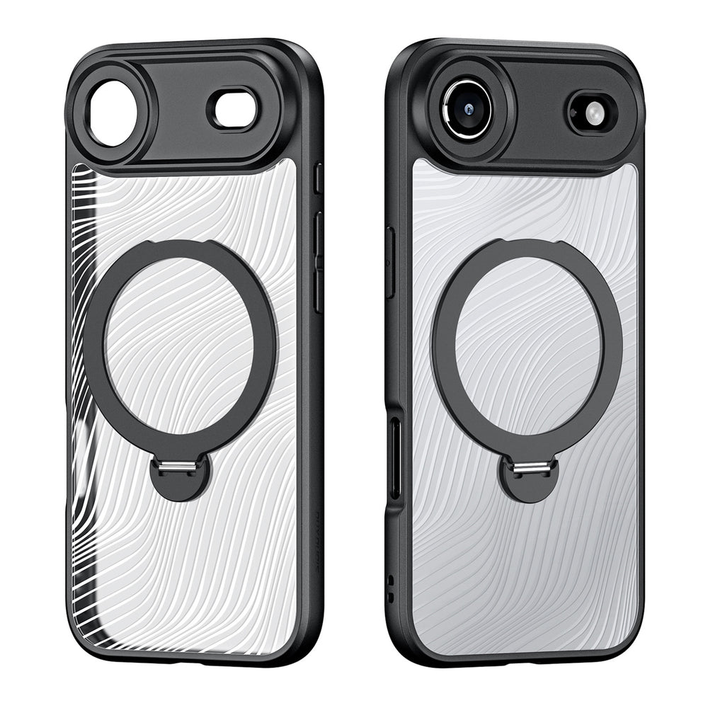 Dux Ducis Aimo Mag Case med magnetisk ring og stativ til iPhone 17 Air   Sort