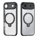 Dux Ducis Aimo Mag Case med magnetisk ring og stativ til iPhone 17 Air   Sort