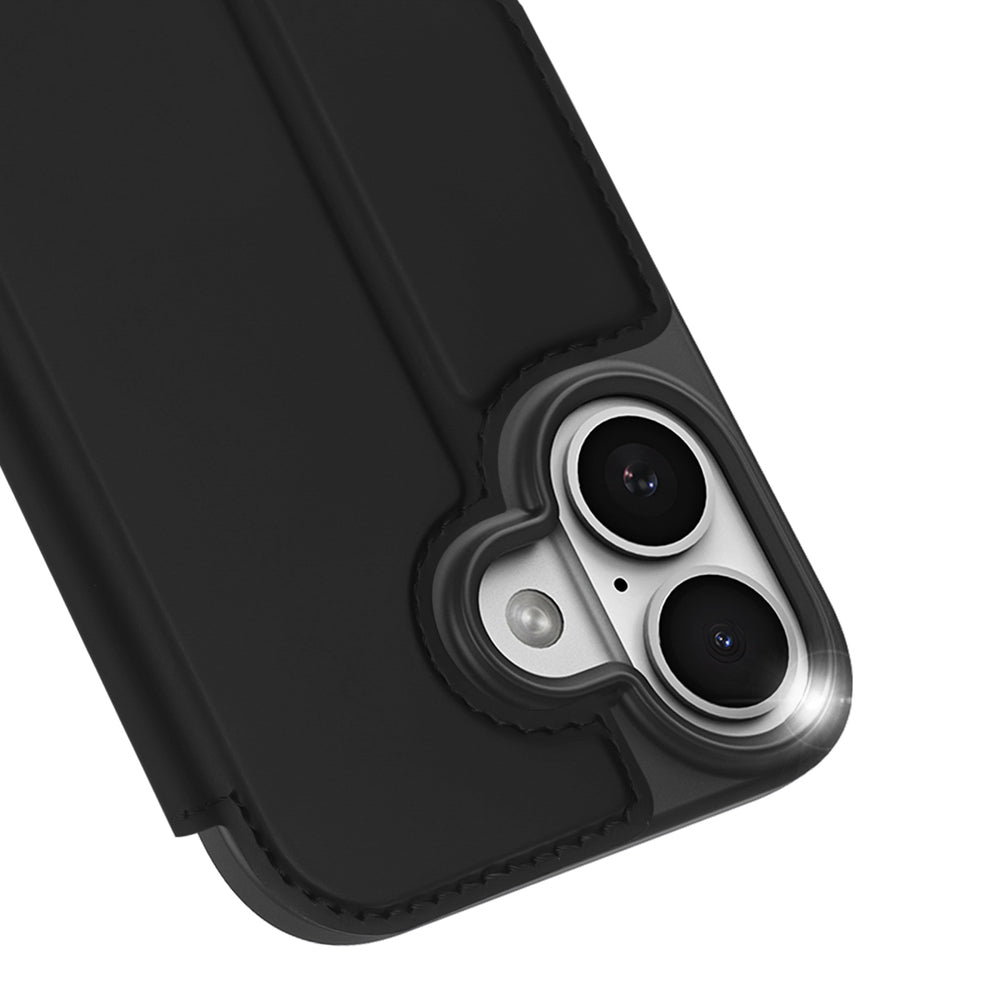 Dux Ducis Skin Pro iPhone 17 Case med flip og kort slot - sort