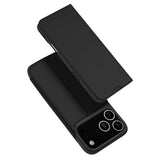 Dux Ducis Skin Pro Case til iPhone 17 Pro med flip og kort slot - sort