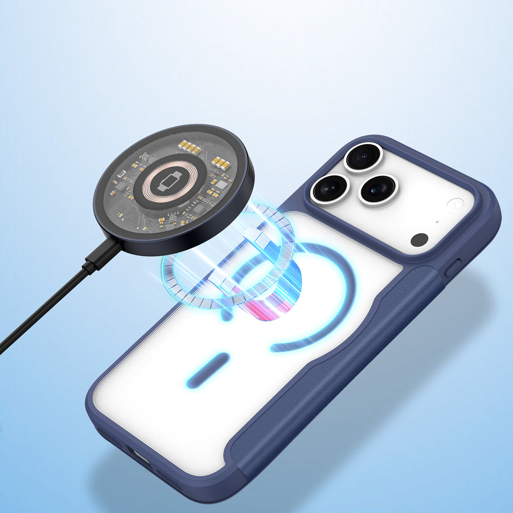 Dux Ducis Skin X Pro iPhone 17 Pro Case med Wallet, MagSafe Kompatibel - Blå