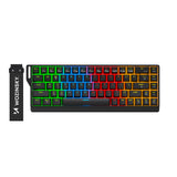 Wozinsky WKGP-1165 Mekanisk spil-tastatur med RGB baggrundsbelysning - sort