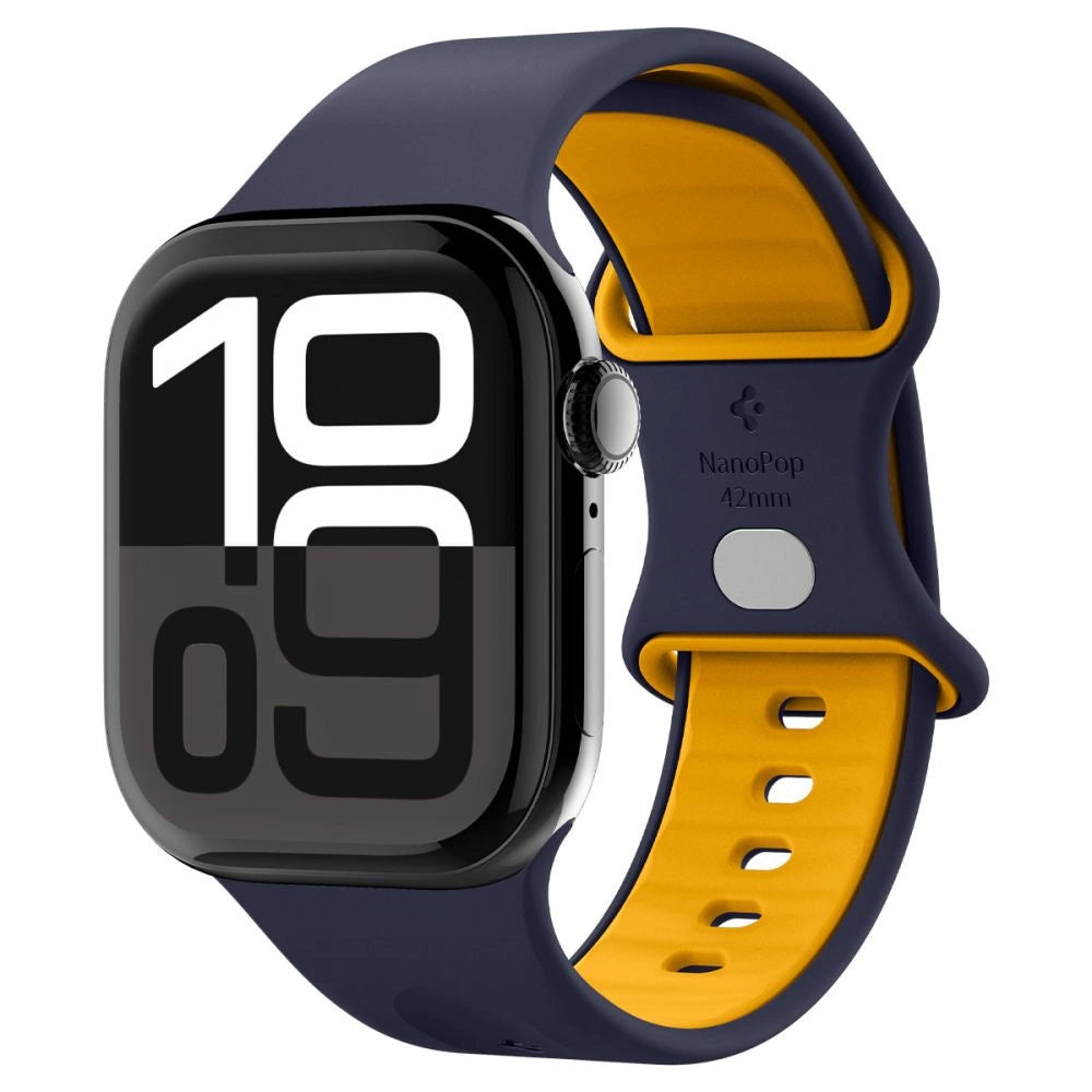 Spigen Nano Pop Strap til Apple Watch 40/41/42 mm - Navy Blue/Orange