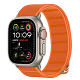 Tech-Protect Nylon Strap til Apple Watch 44 / 45 / 46 / 49 mm - Orange