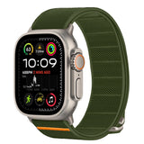 Tech-Protect Nylon Slip Strap til Apple Watch 44 / 45 / 46 / 49 mm - Grøn