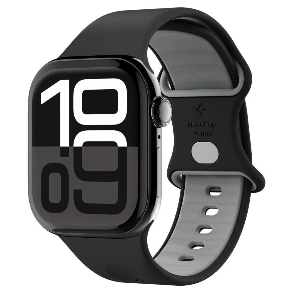 Spigen Nano Pop Strap til Apple Watch 44 / 45 / 46 / 49 mm - sort og grå