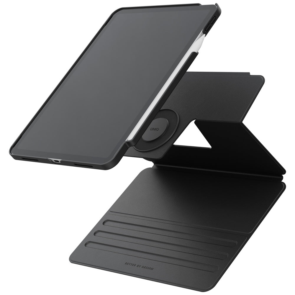 Uniq Rovus Snapmount Magnetic 360 Rotating Detachable Case for iPad Air 11" 2024 / 2025 / iPad Air 10.9" 2020 / 2022 - black