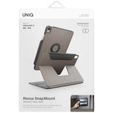 Uniq Rovus Snapmount Magnetic 360 Rotating Aftagelig beholder til iPad Air 11" 2024 / 2025 / iPad Air 10.9" 2020 / 2022 - grå