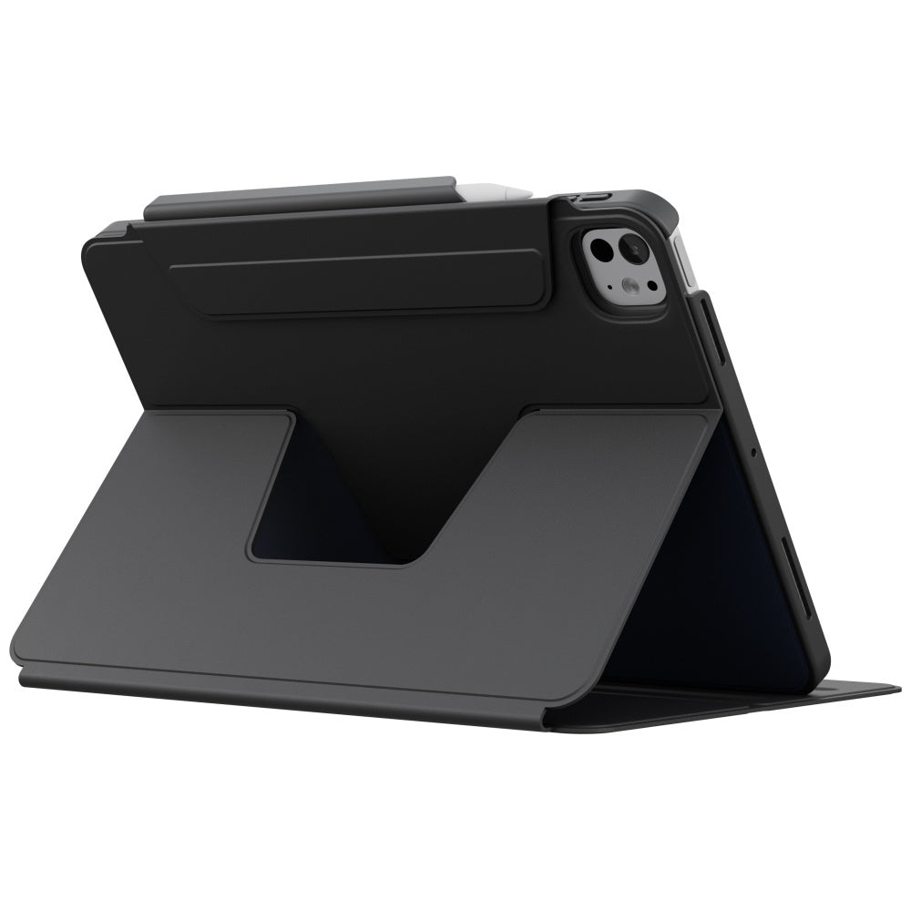 Uniq Rovus Snapmount Magnetic 360 Rotating Fjernbar fodtøj til iPad Pro 11" 2024 (5th generation) - sort