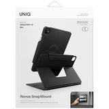 Uniq Rovus Snapmount Magnetic 360 Rotating Fjernbar fodtøj til iPad Pro 13 2024 (7. generation) - sort