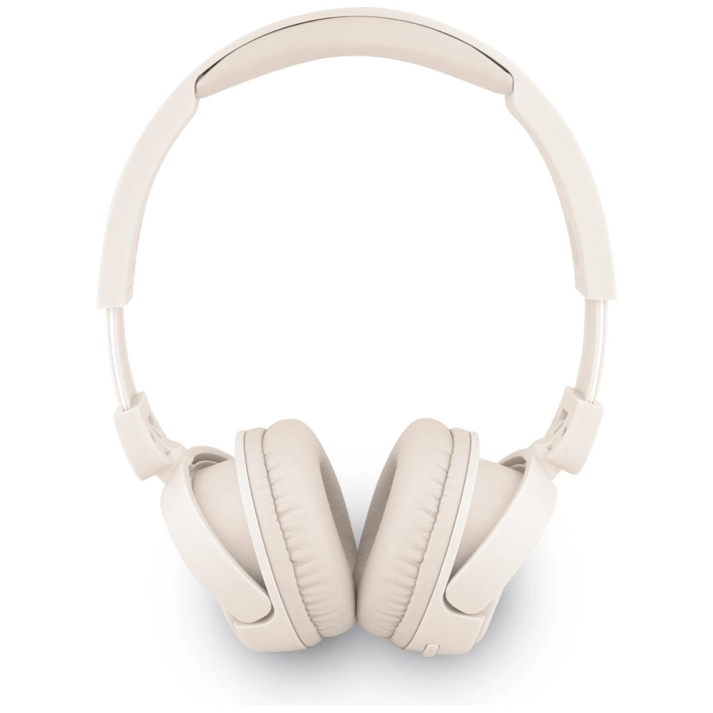 Guess Metal Logo Script Over-Ear Headphones - Beige