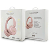 Guess Metal Logo Script Over-Ear Headphones - Pink