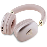 Guess Metallic Triangle Logo Over-Ear Headphones - Pink