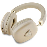 Guess Bluetooth 5.3 Metallic Triangle Logo Gold Over-Ear Headphones