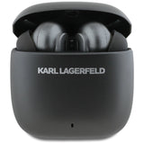 Karl Lagerfeld Metal Printed Logo ANC/ENC Headphones - sort