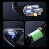 Joyroom S-A16 Pro Prism Series 30W USB-C - Lightning Cable med skærm 1,2 m - sort