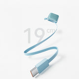 Joyroom JR-PBF27 22.5W 10000mAh Powerbank med to indbyggede kabler - Blå
