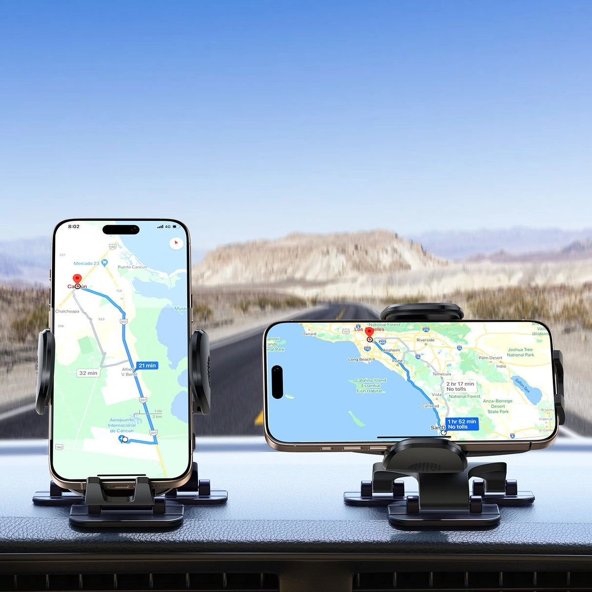 Joyroom JR-ZS259 klemme bilholder med tre justerbare ben - sort