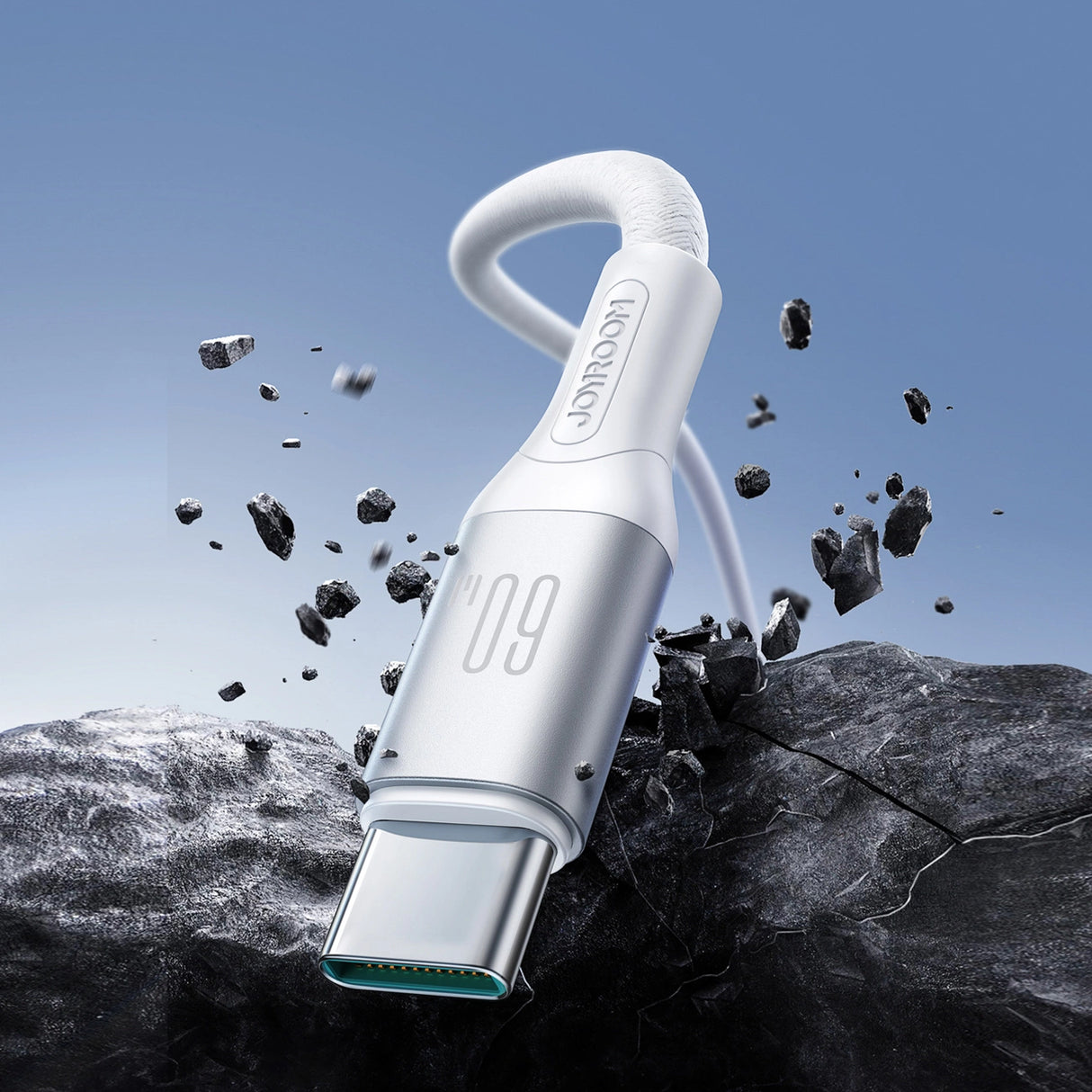 Joyroom S-A28 Flash Series 60W USB-C - USB-C Kabel 2m - Hvid