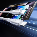 Joyroom S-A28 Flash Series 30W USB-C til Lightning kabel 1m - hvid