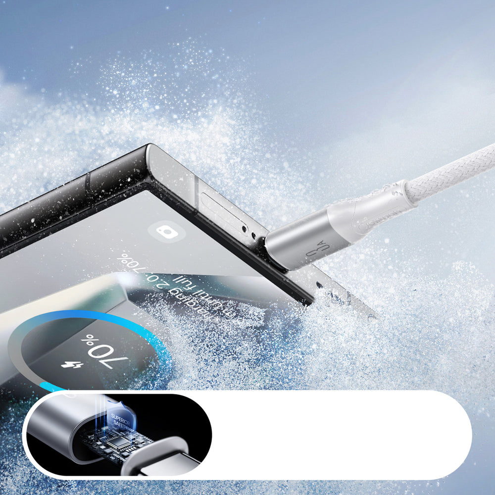 Joyroom S-A28 Flash Series 3A USB-A - USB-C Kabel 1m - Hvid