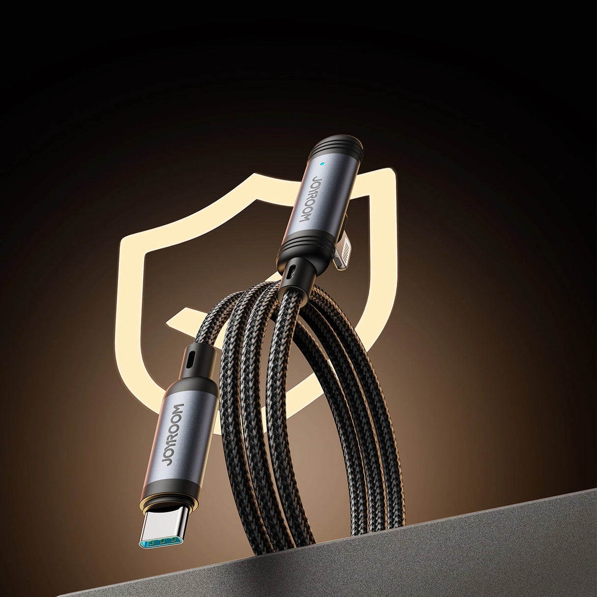 Joyroom S-A56 EnjoyX Series 90° USB-C - Lightning kabel 30W 1,2m - sort