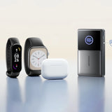 Joyroom JR-PR1 10000mAh 22.5W Powerbank med indbygget indtrækbart USB-C-kabel - sort