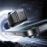 Joyroom JR-TCG17 45W 2 x USB-C vægoplader (UK plug) - sort