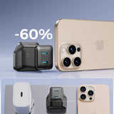 Joyroom JR-TCG17 45W 2 x USB-C vægoplader (UK plug) - sort