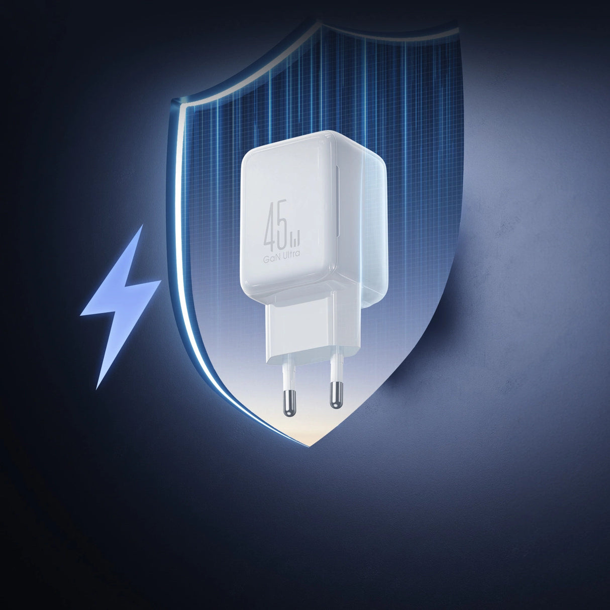 Joyroom JR-TCL05 45W GaN Wall Charger with Cable Organizer - White