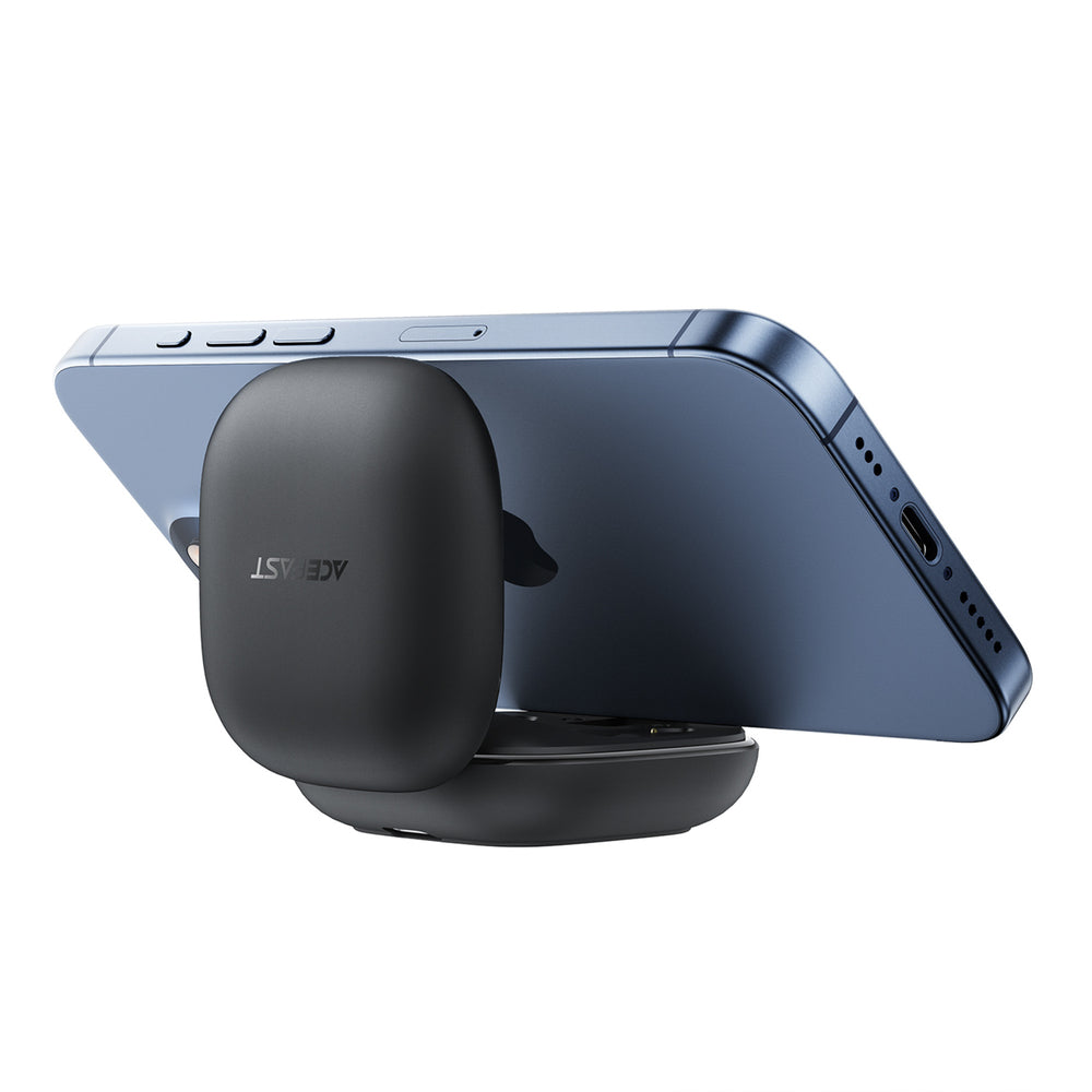 Acefast W4 TWS wireless in-ear headphones with phone stand function - black