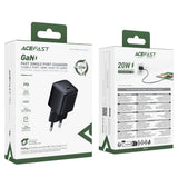 Acefast A117 GaN PD 20W USB-C Wall Charger - Black