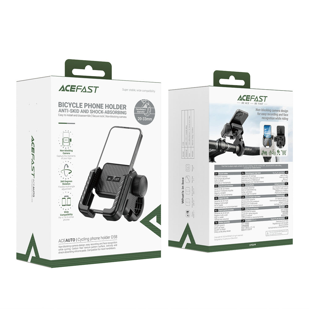Acefast D58 Handlebar Bike Mount - Black
