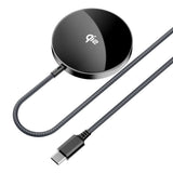 Acefast E24 Qi2 15W Magnetic Inductive Charger with 1.2m USB-C Cable - Black