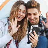 Dudao K11 10000mAh Powerbank med indbyggede kabler - sort