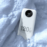 Dudao K13 10000mAh Powerbank med indbygget kabel - hvid