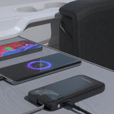 Dudao K31 10000 mAh 22.5W PD Powerbank med indbygget kabel - sort