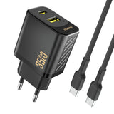 Dudao A27 MaxC 35W Wall Charger + USB-C-kabel - sort