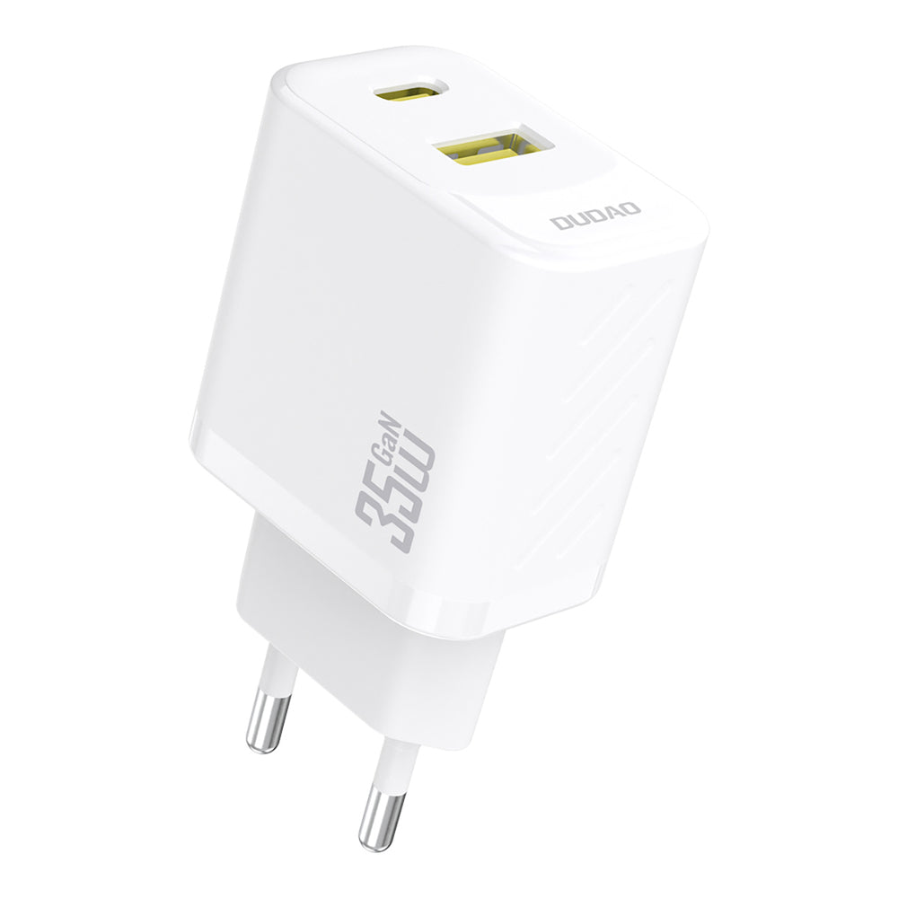 Dudao A27 MaxC 35W Wall Charger + USB-C-kabel - hvid