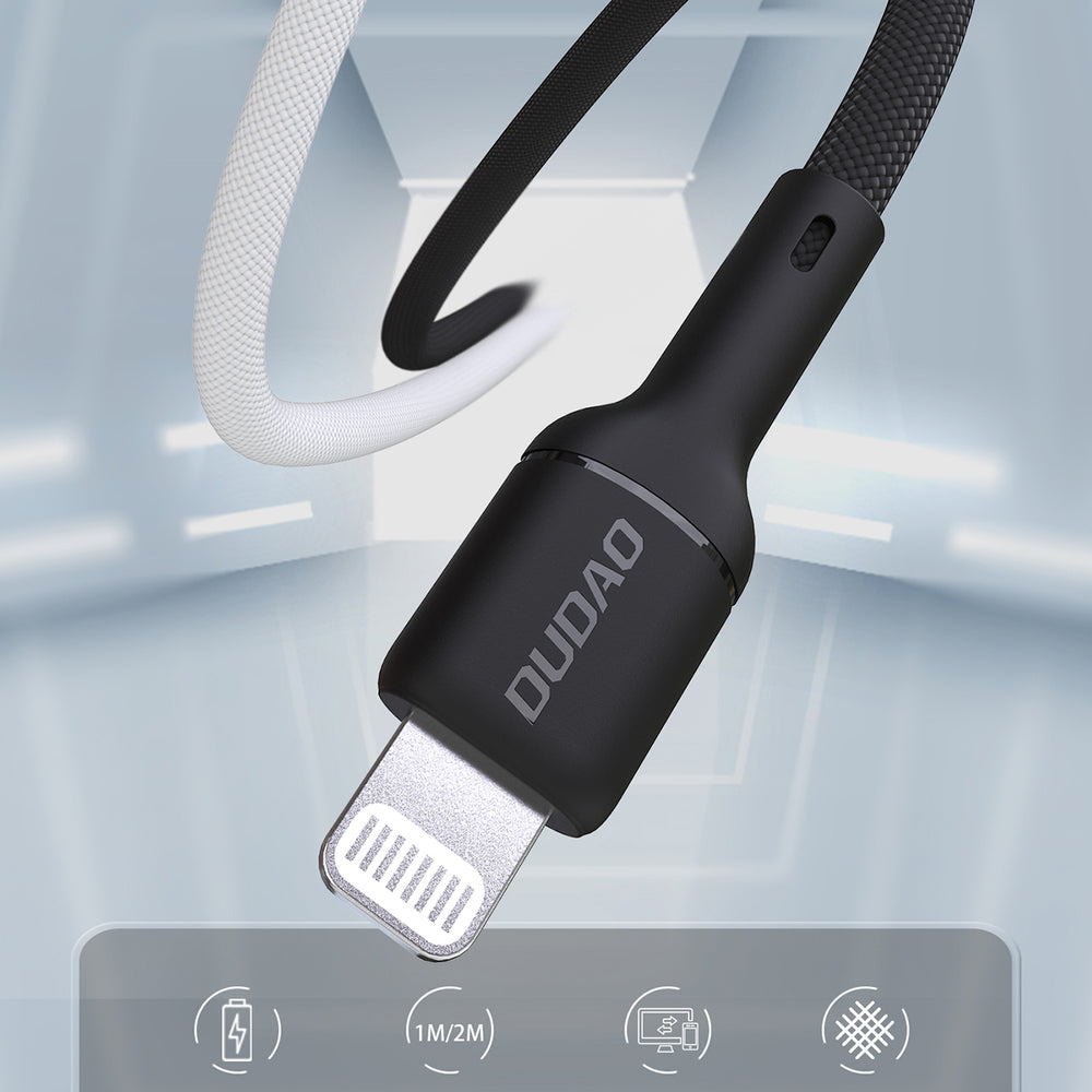Dudao L9X 30W USB-C - Lightning Cable 2m - sort