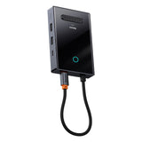 Baseus PioneerJoy 8-i-1 USB-C hub HDMI 4K@60Hz + HDMI 4K@30Hz + DisplayPort 8K@30Hz + VGA + 2 x USB-A 3.0 + 2 x USB-C - grå