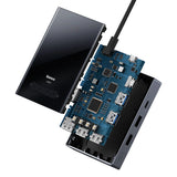 Baseus PioneerJoy 8-i-1 USB-C hub HDMI 4K@60Hz + HDMI 4K@30Hz + DisplayPort 8K@30Hz + VGA + 2 x USB-A 3.0 + 2 x USB-C - grå