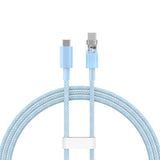 Baseus Explorer 100W USB-C - USB-C-kabel med intelligent temperatur sensor 1m - Blå