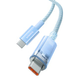 Baseus Explorer 100W USB-C - USB-C-kabel med intelligent temperatur sensor 2m - Blå