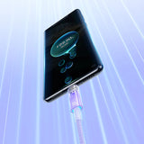 Baseus Explorer 100W USB-A - USB-C-kabel med intelligent temperatur sensor 1m - Purpur