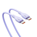 Baseus Pudding 100W USB-C - USB-C Kabel 2m - lilla