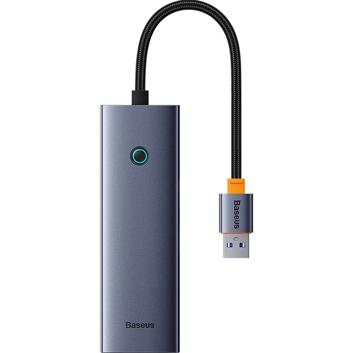 Baseus UltraJoy 4in1 USB-A Hub 3 x USB-A 3.0 + RJ45 - Grå