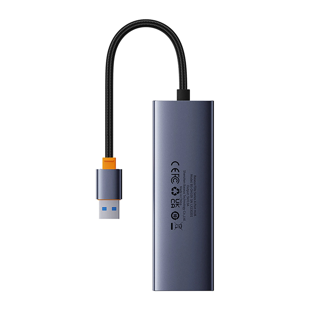 Baseus UltraJoy 4in1 USB-A Hub 3 x USB-A 3.0 + RJ45 - Grå